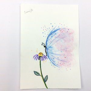 Pollinate - Watercolor by Terri J Bennett - Original